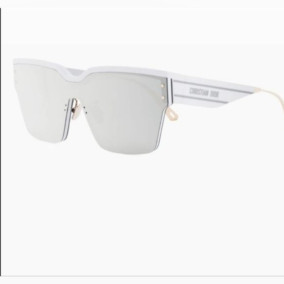 Christian Dior -Diorclub White Sunglasses - Picture 1 of 7
